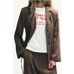 RUSTIC T-SHIRT WITH SLOGAN