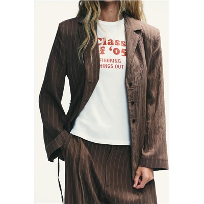 RUSTIC T-SHIRT WITH SLOGAN