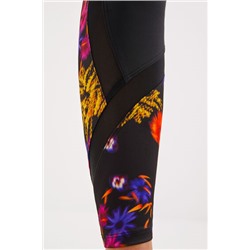 Leggings flores y transparencias