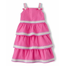 Girls Tiered Dress - Hello Cupcake