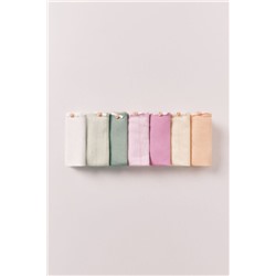 Pack 7 tangas algodón pointelle mix colores