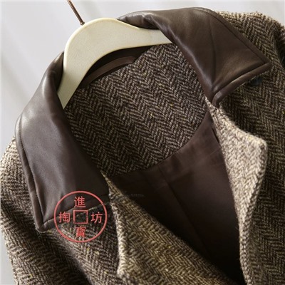 Стильное шерстяное пальто в британском стиле   Fabriqu*e