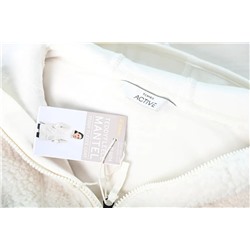 Мягкое и теплое повседневное пальто средней длины с капюшоном