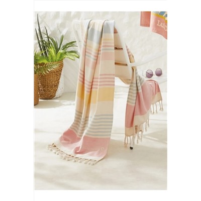 CottonTherapy 90x160 Cm Havlu Peştamal Plaj Banyo Duş Deniz Havuz Yoga Havlusu 100% Pamuklu