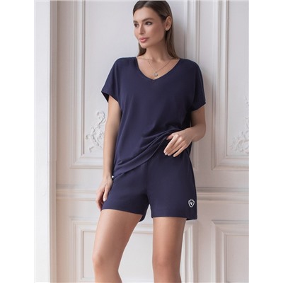 Короткие шорты с поясом на резинке из эластичного хлопка