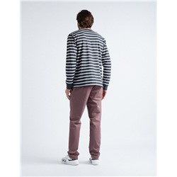Slim Fit Twill Trousers, Men, Light Brown