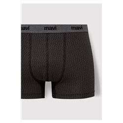 Mavi Geometrik Desenli Antrasit Boxer 092083-900