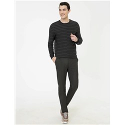 Antrasit Slim Fit Kazak