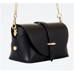 Bandolera de piel Aurora - Negro