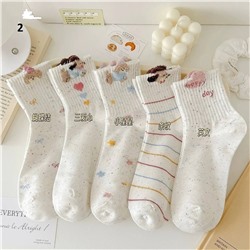 Носочки для девочек. Набор 5 шт
