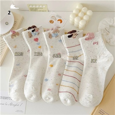 Носочки для девочек. Набор 5 шт