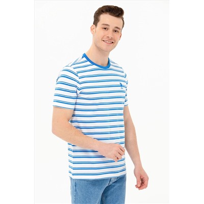 Erkek Saks Polo Yaka Tişört