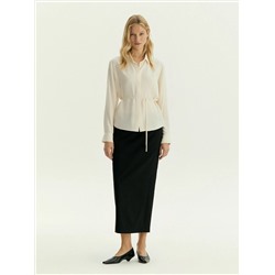 Юбка макси из костюмной шерсти, S1073/voyla