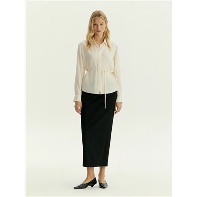 Юбка макси из костюмной шерсти, S1073/voyla