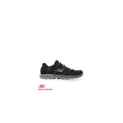 Skechers GOwalk3 Women's Black/Gray Contest Lace Up Shoe