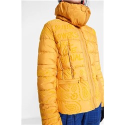 Chaqueta acolchada cuello tortuga