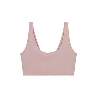 Top liso sin costuras rosa