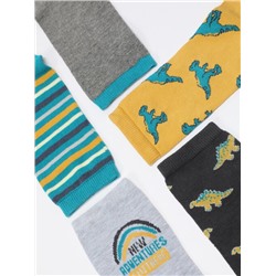 PACK OF 5 PAIRS OF PRINTED LONG SOCKS
