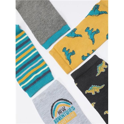 PACK OF 5 PAIRS OF PRINTED LONG SOCKS