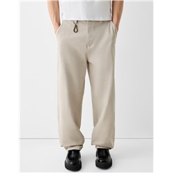 Skater-fit trousers with lobster clasp