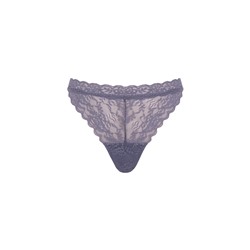 Tanga encaje cintura "V" azul