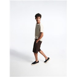 Shorts im Regular-Fit aus Leinenmischung