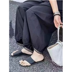 Летние легкие быстросохнущие эластичные брюки с высокой талией