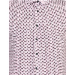 Bordo Slim Fit Uzun Kollu Gömlek