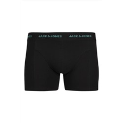 Jack & Jones Erkek Logolu Düz Renk 3'lü Boxeri Paketi - Marvin