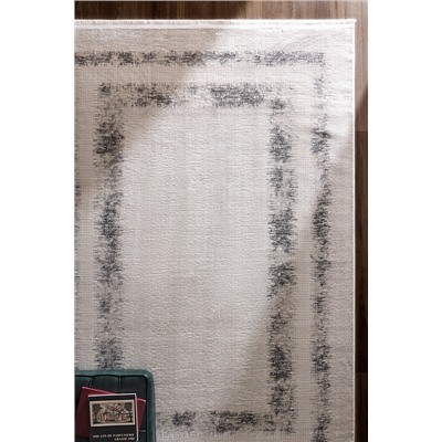 Vence Halı - Beyaz/Gri - 155x225 cm