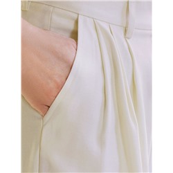 Брюки палаццо с защипами из плотного лиоцелла