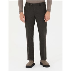Kahverengi Slim Fit Kumaş Pantolon