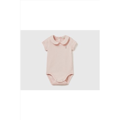 United Colors of BenettonBebek Açık Pembe Benetton Logolu Polo Body