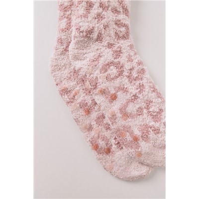 Calcetines largos leopardo rosa