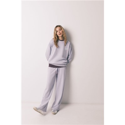 Sudadera felpa algodón lila