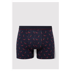 Mavi Biber Baskılı Lacivert Boxer 091943-29722