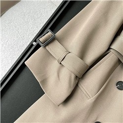 Классический двубортный женский тренч