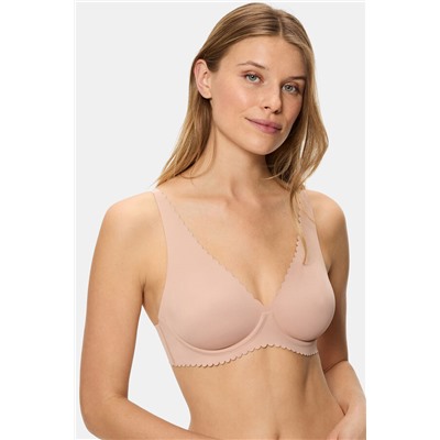 Sujetador triángulo con aros de microfibra