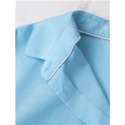 Блузка свободная с карманом из 100% хлопка