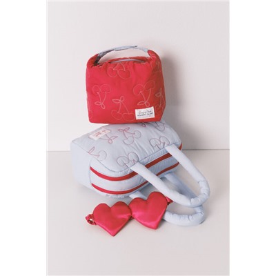 Neceser grande acolchado azul Mickey