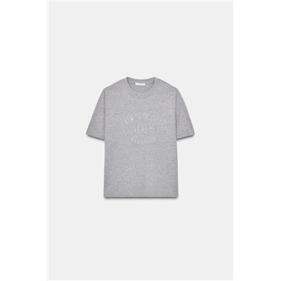SHIMMER TEXT T-SHIRT