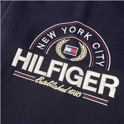 Мужской толстый и удобный свитер из хлопка и бархата ТОММИ ХИЛФИГЕ*Р