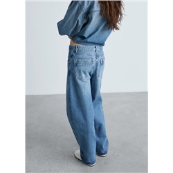 Jeans balloon tiro medio