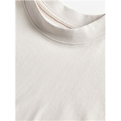 Kimono-T-Shirt mit Stehkragen