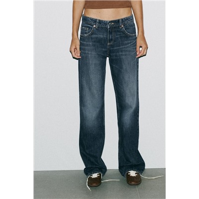 JEANS TRF WIDE LEG TIRO BAJO