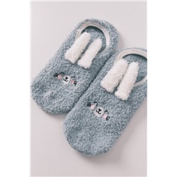 Calcetines slip on conejo verde