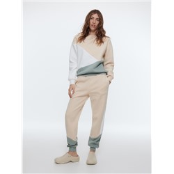 Jogger aus Jersey-Materialmix