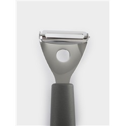 Овощечистка, 18 см, Т-образная, сталь/пластик, графитовая, Multi