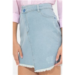 Kadın Mavi Jean Etek
