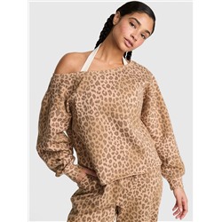 PINK Campus Fleece™ Rib Off-The-Shoulder Sweatshirt